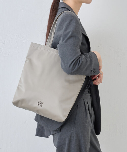 russet（ラシット）の「［通勤・セレモニーにも］プレーントートバッグ(Z-203)（トートバッグ・レディース・ブラック/ライトグレー/カーキ・FREE）」の6枚目の写真