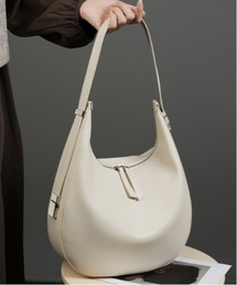 NiiNa | 【NiiNa】【高品質牛革】レザーワンハンドルビッグムーンバッグ / 長さ調節可能(ショルダーバッグ)