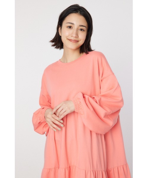 RODEO CROWNS WIDE BOWL（ロデオクラウンズワイドボウル）の「ネームパッチティアードマキシワンピース（ワンピース・レディース・ブラック/クリアレッド/オフホワイト/ターコイズブルー・FREE）」の21枚目の写真