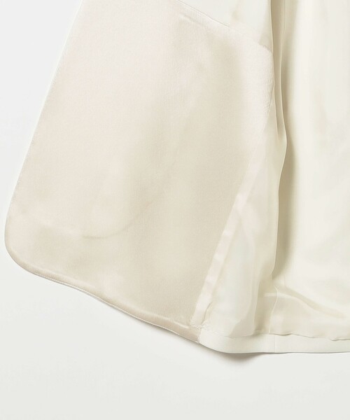 EFFE BEAMS(エッフェビームス)の「クレープ ノーカラージャケット(ノーカラージャケット・レディース・オフホワイト・36/38)」の10枚目の写真