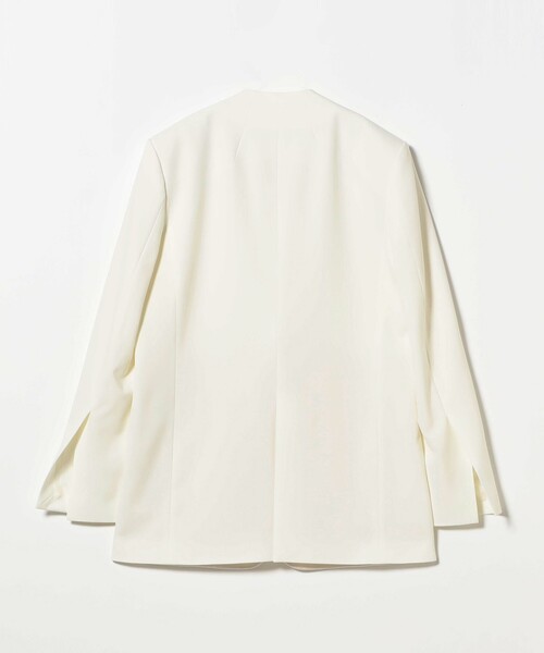 EFFE BEAMS(エッフェビームス)の「クレープ ノーカラージャケット(ノーカラージャケット・レディース・オフホワイト・36/38)」の11枚目の写真