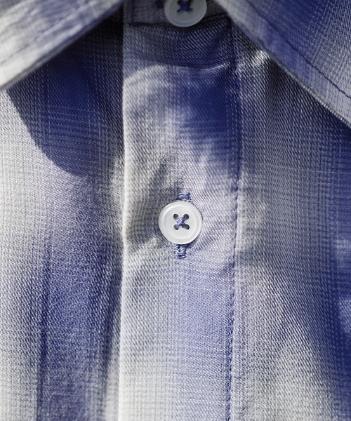 ドローコードオンブレチェックシャツ（シャツ/ブラウス）｜ROCHEM