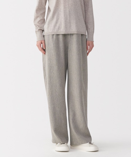 セール】〔MUJI Labo〕婦人 リネン混ウールパンツ（その他パンツ