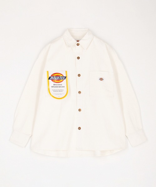 Dickies(ディッキーズ)の「【Dickies】デニムワイドシャツジャケット(その他アウター・レディース・オフホワイト/ブラック/ブルー・MEDIUM)」の15枚目の写真