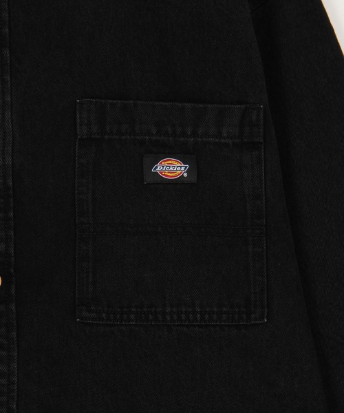 Dickies(ディッキーズ)の「【Dickies】デニムワイドシャツジャケット(その他アウター・レディース・オフホワイト/ブラック/ブルー・MEDIUM)」の10枚目の写真