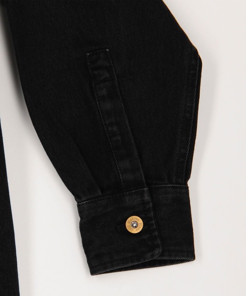 Dickies(ディッキーズ)の「【Dickies】デニムワイドシャツジャケット(その他アウター・レディース・オフホワイト/ブラック/ブルー・MEDIUM)」の9枚目の写真