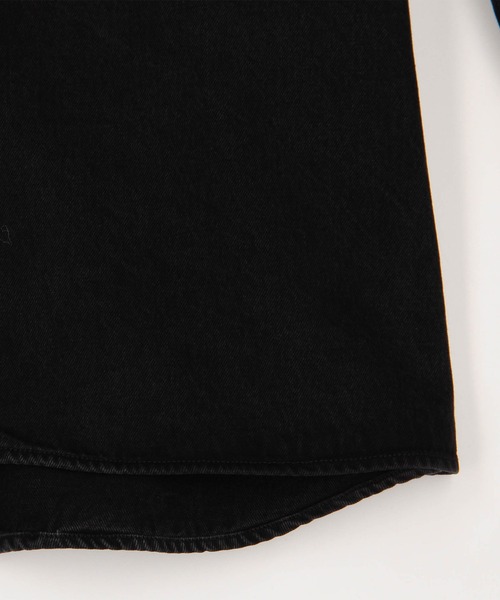Dickies(ディッキーズ)の「【Dickies】デニムワイドシャツジャケット(その他アウター・レディース・オフホワイト/ブラック/ブルー・MEDIUM)」の8枚目の写真