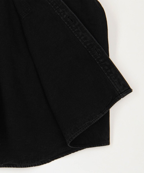 Dickies(ディッキーズ)の「【Dickies】デニムワイドシャツジャケット(その他アウター・レディース・オフホワイト/ブラック/ブルー・MEDIUM)」の7枚目の写真
