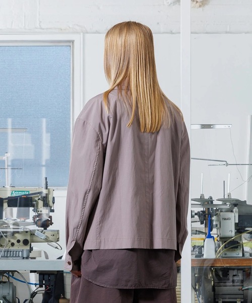 VOAAOV(ヴォアーブ)の「【VOAAOV】BIO TWILL Work Shirt Jacket(その他アウター・メンズ・レッド/ブラック/ライトブラウン・1)」の4枚目の写真