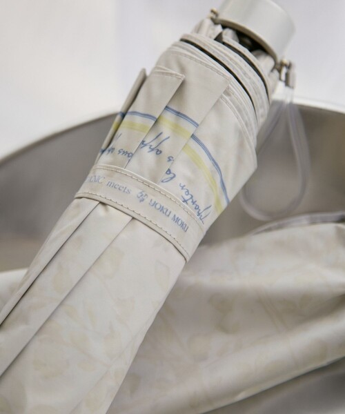 ROPE' PICNIC（ロペピクニック）の「【YOKU MOKU/ヨックモック×ROPE' PICNIC】折り畳み傘/晴雨兼用（折りたたみ傘・レディース・キナリ/ブルー系その他4・FREE）」の7枚目の写真