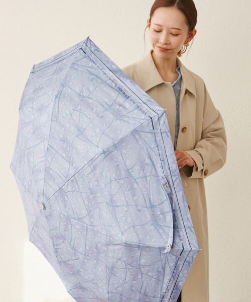 ROPE' PICNIC（ロペピクニック）の「【YOKU MOKU/ヨックモック×ROPE' PICNIC】折り畳み傘/晴雨兼用（折りたたみ傘・レディース・キナリ/ブルー系その他4・FREE）」の16枚目の写真