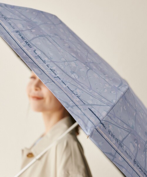 ROPE' PICNIC（ロペピクニック）の「【YOKU MOKU/ヨックモック×ROPE' PICNIC】折り畳み傘/晴雨兼用（折りたたみ傘・レディース・キナリ/ブルー系その他4・FREE）」の17枚目の写真