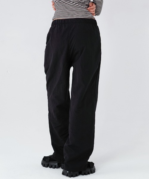 muahmuah(ムーアムーア)の「A'GEM/9 × .kom 『muah muah/ムーアムーア』 STITCH COOLING WIDE BANDING PANTS/ステッチ クーリングワイド バンディングパンツ(その他パンツ・レディース・ブラック/カーキ/ベージュ/ピンク・FREE)」の10枚目の写真