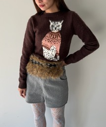SANSeLF | 【SANSeLF】 キャットグラフィックニット sanw25a012(ニット/セーター)