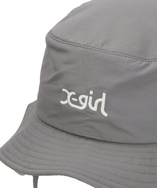 X-girl（エックスガール）の「X-girl SPORTS/エックスガール スポーツ ハット SUN GUARD HAT 155251051004（ハット・レディース・ブラック/グレー/ホワイト・FREE）」の10枚目の写真