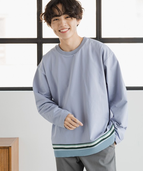 GLOBAL WORK(グローバルワーク)の「サラサラ快適DRYキリカエT/長袖/147303(Tシャツ/カットソー・メンズ・チャコールグレー/ライトブルー/カーキ/ライトグレー/ネイビー・LARGE/X-LARGE/MEDIUM/SMALL)」の19枚目の写真