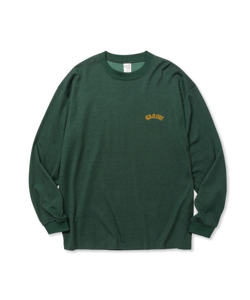 CALEE(キャリー)の「VINTAGE TYPE R/C DROP SHOULDER L/S TEE(Tシャツ/カットソー・メンズ・ネイビー/マスタード/グリーン・SMALL/MEDIUM/LARGE/X-LARGE)」の1枚目の写真