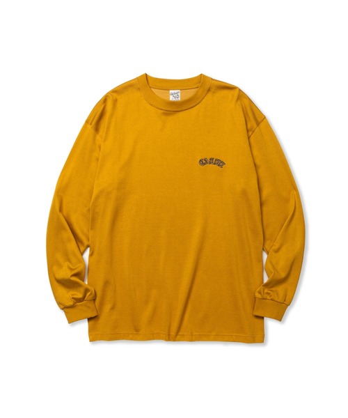 CALEE(キャリー)の「VINTAGE TYPE R/C DROP SHOULDER L/S TEE(Tシャツ/カットソー・メンズ・ネイビー/マスタード/グリーン・SMALL/MEDIUM/LARGE/X-LARGE)」の3枚目の写真