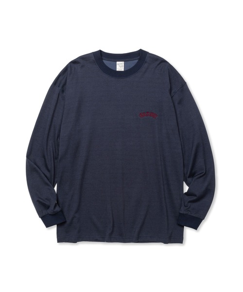 CALEE(キャリー)の「VINTAGE TYPE R/C DROP SHOULDER L/S TEE(Tシャツ/カットソー・メンズ・ネイビー/マスタード/グリーン・SMALL/MEDIUM/LARGE/X-LARGE)」の4枚目の写真
