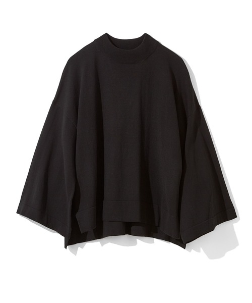 MEDE19F（メデジュウキュウ）の「ＭＥＤＥ１９Ｆ　三子糸のＴニットトップス（ニット/セーター・レディース・ホワイト/ブラック/ブルー・M/L/LL/3L）」の18枚目の写真