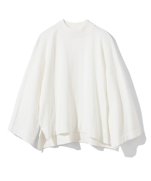 MEDE19F（メデジュウキュウ）の「ＭＥＤＥ１９Ｆ　三子糸のＴニットトップス（ニット/セーター・レディース・ホワイト/ブラック/ブルー・M/L/LL/3L）」の19枚目の写真