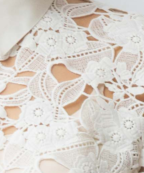 NARACAMICIE（ナラカミーチェ）の「【NARACAMICIE】レースドッキング長袖ブラウス（シャツ/ブラウス・レディース・ホワイト/ブラック・M/L/XL/XXL）」の8枚目の写真