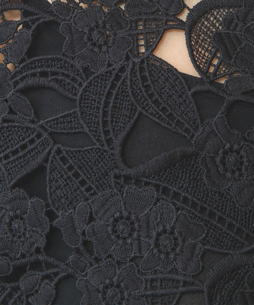 NARACAMICIE（ナラカミーチェ）の「【NARACAMICIE】レースドッキング長袖ブラウス（シャツ/ブラウス・レディース・ホワイト/ブラック・M/L/XL/XXL）」の16枚目の写真