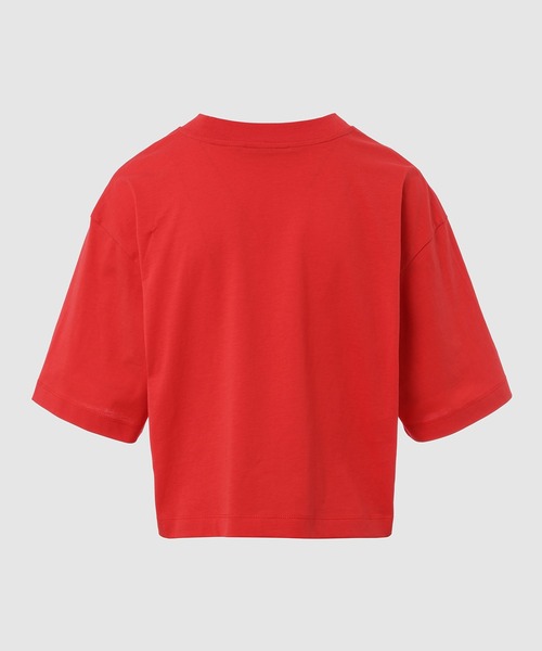 MARNI（マルニ）の「SCRIBBLE LOGO / ロゴミディ丈Tシャツ（Tシャツ/カットソー・レディース・レッド系/オフホワイト/ブラック・38(M)/36(S)/36S）」の4枚目の写真