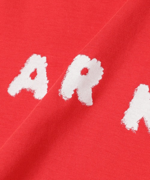 MARNI（マルニ）の「SCRIBBLE LOGO / ロゴミディ丈Tシャツ（Tシャツ/カットソー・レディース・レッド系/オフホワイト/ブラック・38(M)/36(S)/36S）」の7枚目の写真