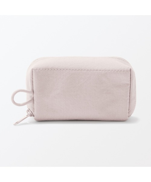 無印良品(ムジルシリョウヒン)の「リンクルナイロン 大きく開くポーチ S 約11×6×3.5cm(ポーチ・レディース・ダークグレー/ピンク/グレー・FREE)」の16枚目の写真