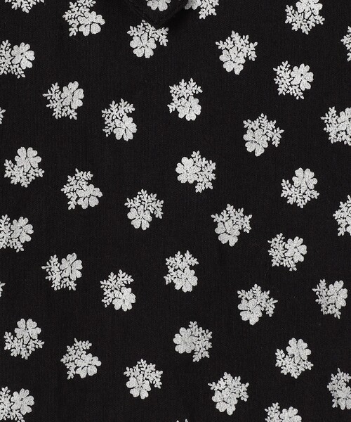 SOULEIADO(ソレイアード)の「コットンボイルプリント ピンタックフリルブラウス(シャツ/ブラウス・レディース・ブラック系その他/ホワイト系その他・36)」の11枚目の写真