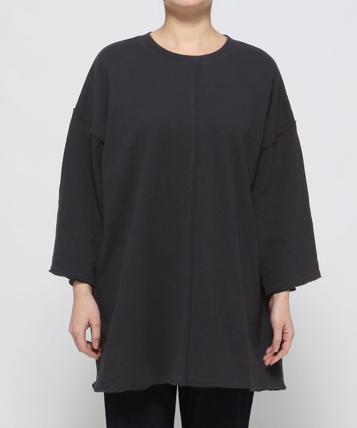 LEPSIM(レプシィム)の「BIGチュニック8分袖ワンピース 324669(チュニック・レディース・チャコールグレー/オフホワイト/ボルドー/ブラック・FREE)」の5枚目の写真