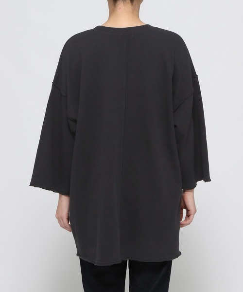 LEPSIM(レプシィム)の「BIGチュニック8分袖ワンピース 324669(チュニック・レディース・チャコールグレー/オフホワイト/ボルドー/ブラック・FREE)」の7枚目の写真