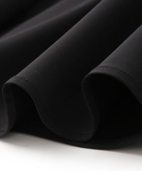 ADAM ET ROPE'（アダムエロペ）の「ペプラムコンビハーフスリーブニット（ニット/セーター・レディース・カーキ/ブラック/ホワイト・FREE）」の12枚目の写真