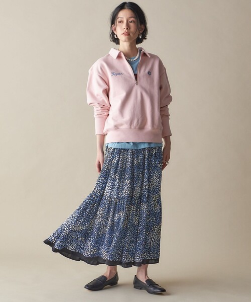 SHIPS（シップス）の「SHIPS NINE CASE:〈洗濯機可能〉ハーフ ジップ スウェット プルオーバー（スウェット・レディース・ピンク/ライトグレー・ONE SIZE）」の17枚目の写真