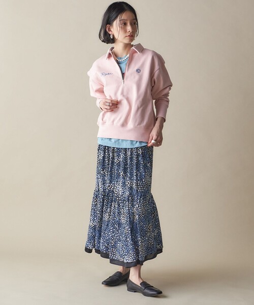 SHIPS（シップス）の「SHIPS NINE CASE:〈洗濯機可能〉ハーフ ジップ スウェット プルオーバー（スウェット・レディース・ピンク/ライトグレー・ONE SIZE）」の20枚目の写真