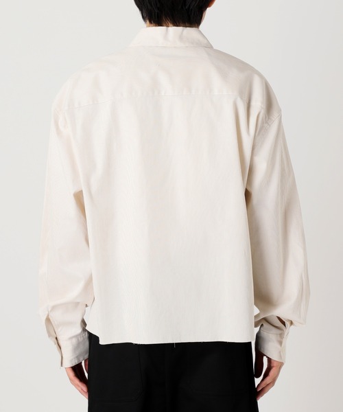 JOURNAL STANDARD relume（ジャーナルスタンダード　レリューム）の「【ZOZO限定】CORDLANE クロップドL/S（シャツ/ブラウス・メンズ・ベージュ/ホワイト/サックスブルー/ブラック・XS/S/M/L/XL）」の15枚目の写真