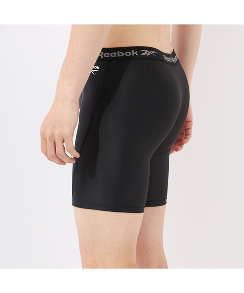 Reebok（リーボック）の「Reebok リーボック インナーパンツ サポーター 耐塩素加工 しっかりフィット 伸縮性 耐久性 スポーツインナー（インナーウェア/肌着・メンズ・ブラック・M/L/LL）」の2枚目の写真