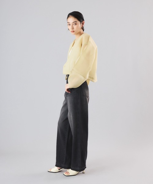 Muscat（マスカット）の「ワイドストレートデニムパンツ（デニムパンツ・レディース・ブルー/サックスブルー/ブラック・S/M）」の7枚目の写真