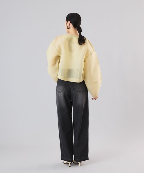 Muscat（マスカット）の「ワイドストレートデニムパンツ（デニムパンツ・レディース・ブルー/サックスブルー/ブラック・S/M）」の8枚目の写真