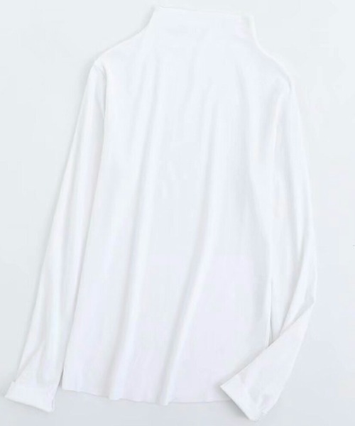 maison de LATIR(メゾンドラティール)の「スタンドネック裏起毛カットソー(Tシャツ/カットソー・レディース・ブラック/ライトグリーン/イエロー/ベージュ/グレー/ネイビー/ブルー/ホワイト・ONE SIZE)」の16枚目の写真