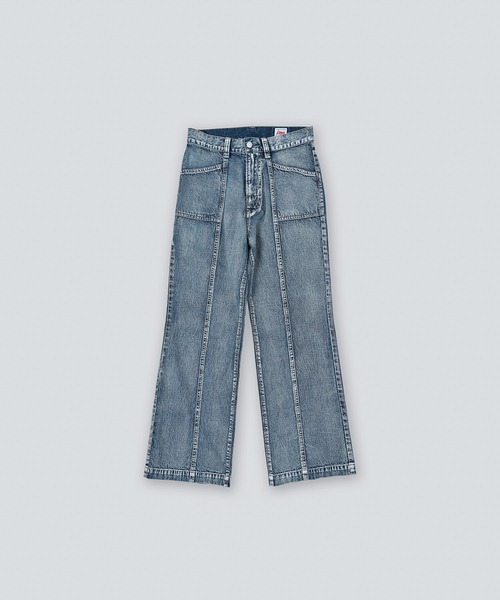 kha:ki(カーキ)の「「KHA:KI / カーキ」 センターシームデニム CENTER SEAM DENIM(デニムパンツ・レディース・インディゴブルー/ライトインディゴブルー・1/2)」の17枚目の写真