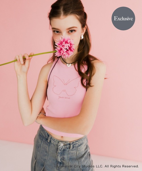 SENSE OF PLACE by URBAN RESEARCH(センスオブプレイスバイアーバンリサーチ)の「『別注』WICKED×SENSE OF PLACE タンクトップ(タンクトップ・レディース・グリーン/ピンク/グレー系その他・ONE)」の3枚目の写真