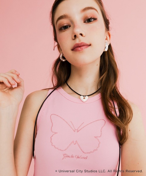 SENSE OF PLACE by URBAN RESEARCH(センスオブプレイスバイアーバンリサーチ)の「『別注』WICKED×SENSE OF PLACE タンクトップ(タンクトップ・レディース・グリーン/ピンク/グレー系その他・ONE)」の4枚目の写真