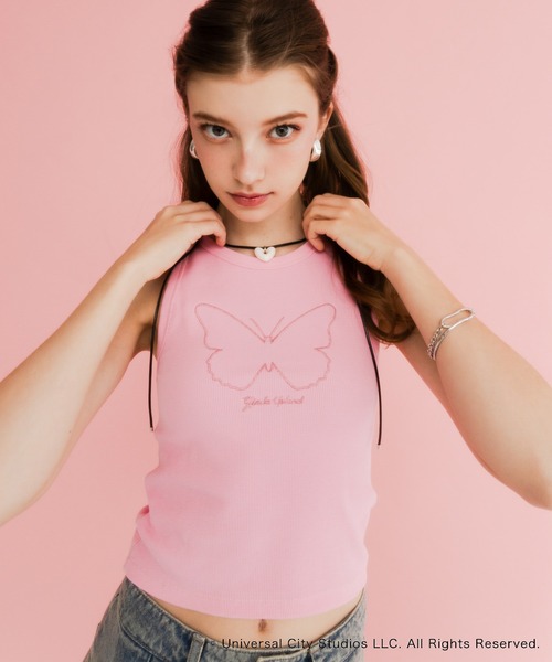 SENSE OF PLACE by URBAN RESEARCH(センスオブプレイスバイアーバンリサーチ)の「『別注』WICKED×SENSE OF PLACE タンクトップ(タンクトップ・レディース・グリーン/ピンク/グレー系その他・ONE)」の7枚目の写真