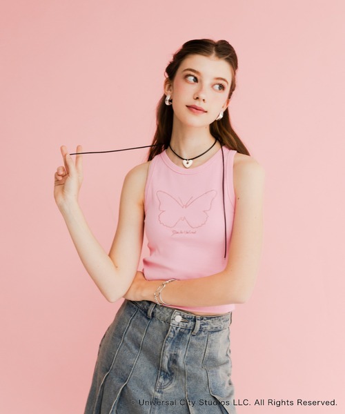 SENSE OF PLACE by URBAN RESEARCH(センスオブプレイスバイアーバンリサーチ)の「『別注』WICKED×SENSE OF PLACE タンクトップ(タンクトップ・レディース・グリーン/ピンク/グレー系その他・ONE)」の9枚目の写真