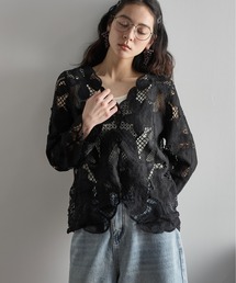 THE YOn（ザヨン）の「レーシーシアーカーデブラウス（シャツ/ブラウス）」