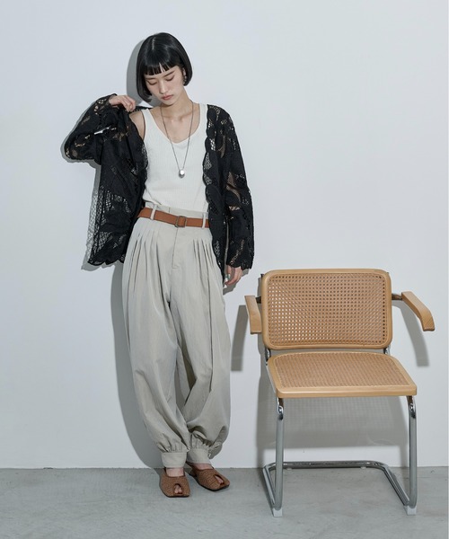 THE YOn(ザヨン)の「レーシーシアーカーデブラウス(シャツ/ブラウス・レディース・アイボリー/ブラック/モカ・FREE)」の14枚目の写真