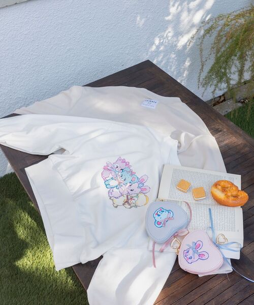 MAJESTIC LEGON（マジェスティックレゴン）の「SWIMMERコラボ キャラスウェット（スウェット・レディース・ベージュ/オフホワイト・MEDIUM）」の17枚目の写真