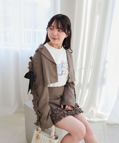 MAJESTIC LEGON（マジェスティックレゴン）の「SWIMMERコラボ キャラスウェット（スウェット・レディース・ベージュ/オフホワイト・MEDIUM）」の5枚目の写真